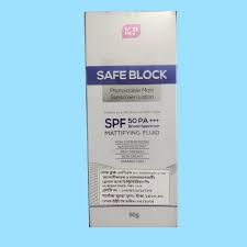 safe-block-photostable-matt-sunscreen-lotion-spf-50-pa-mattifying-fluid-50g
